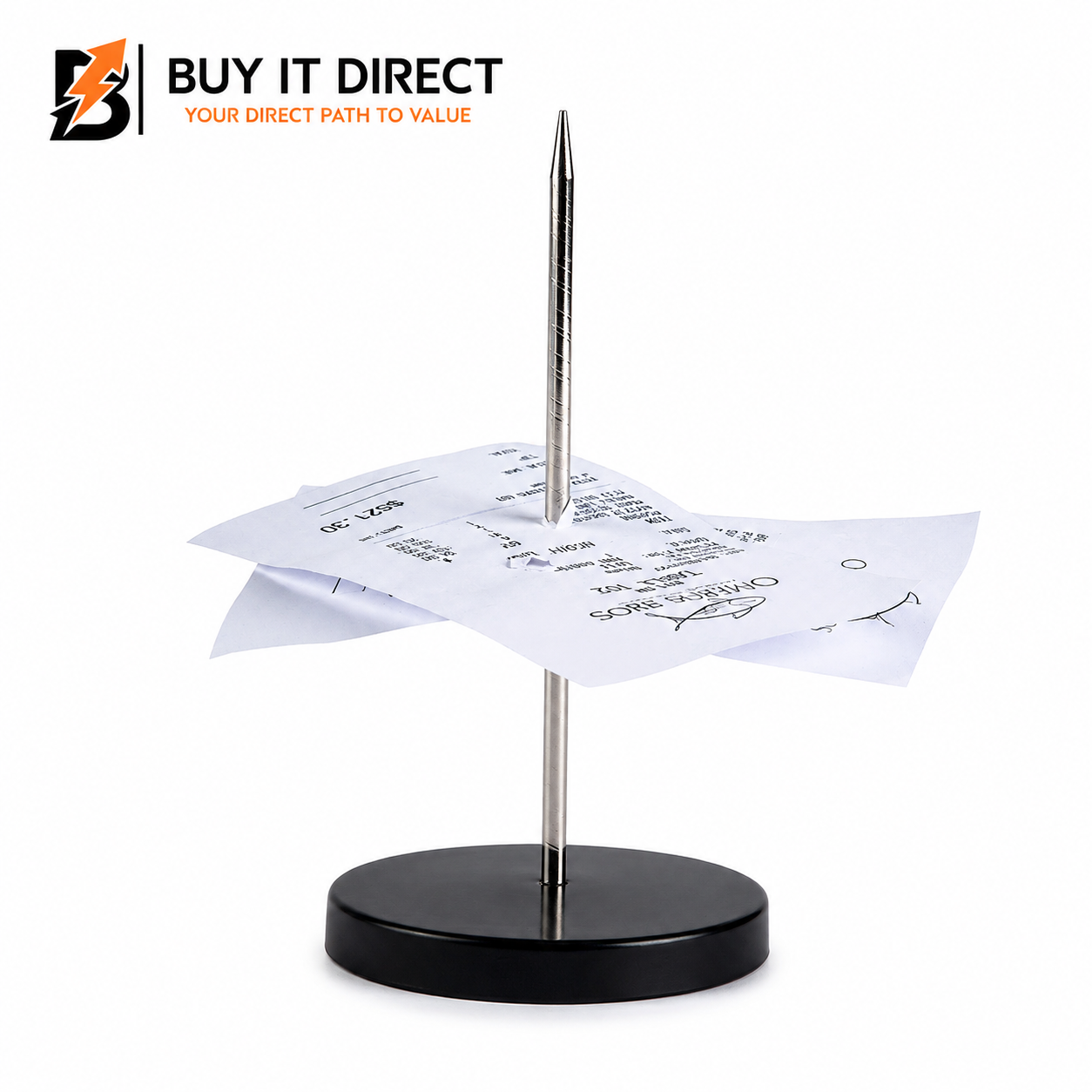 Stainless Steel 14 cm Metal Receipt Holder Ticket Spike Bill Fork