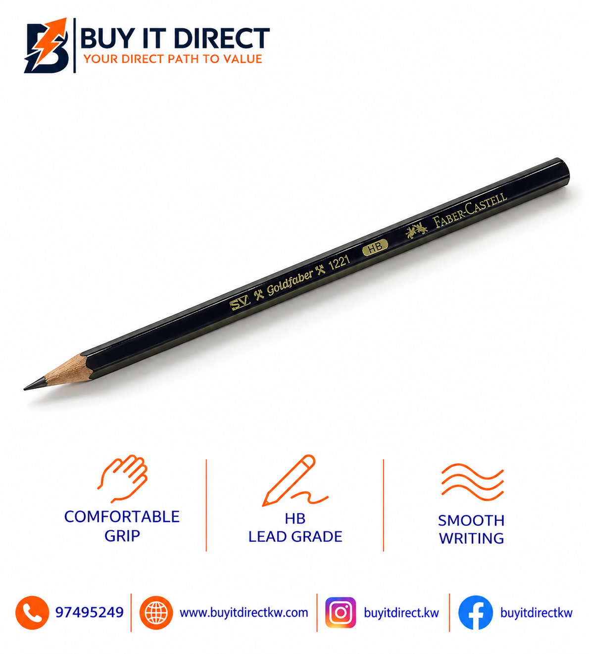 Faber-Castell Goldfaber 1221 Pencil HB