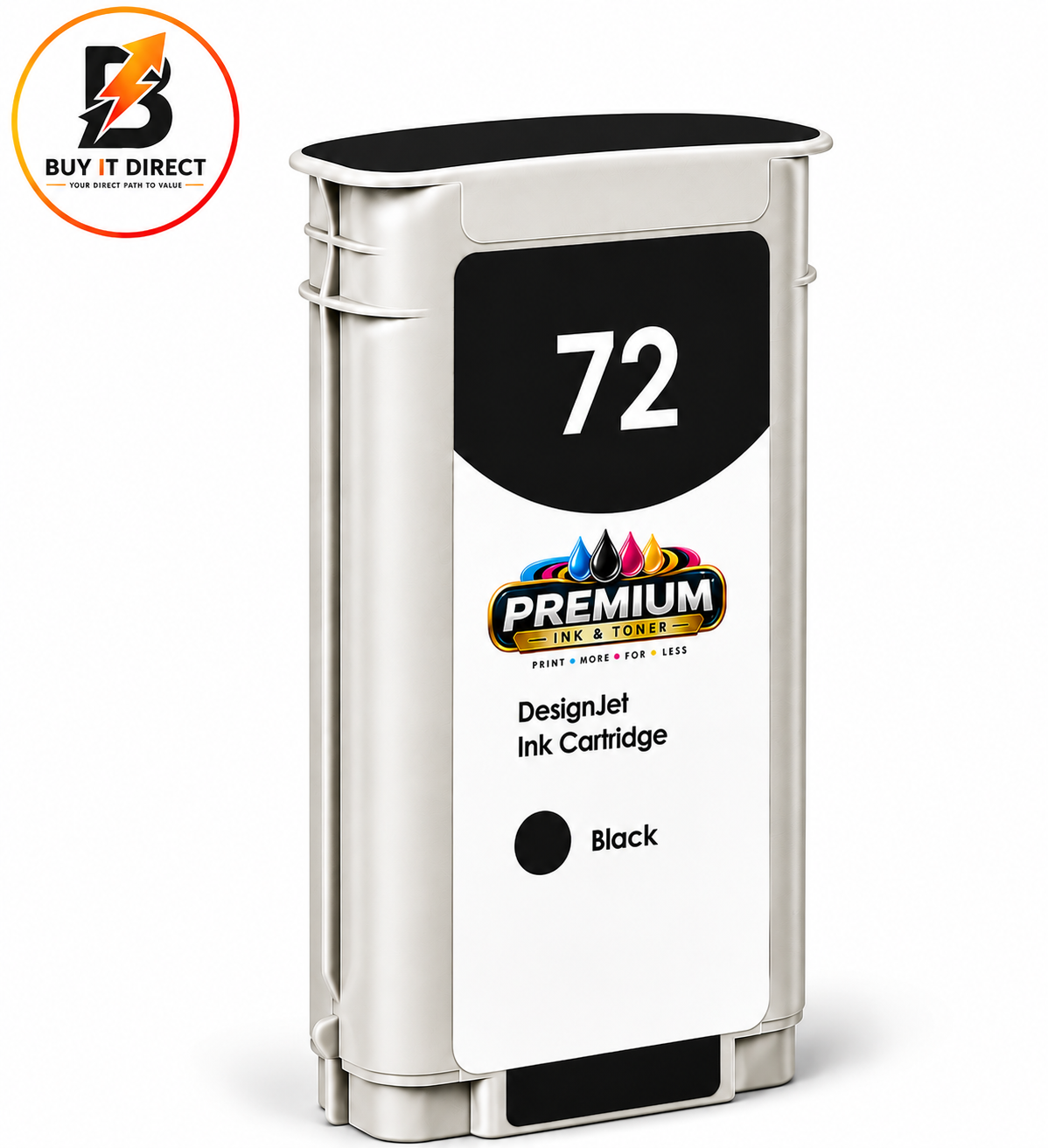 Premium Ink for HP 72 Black
