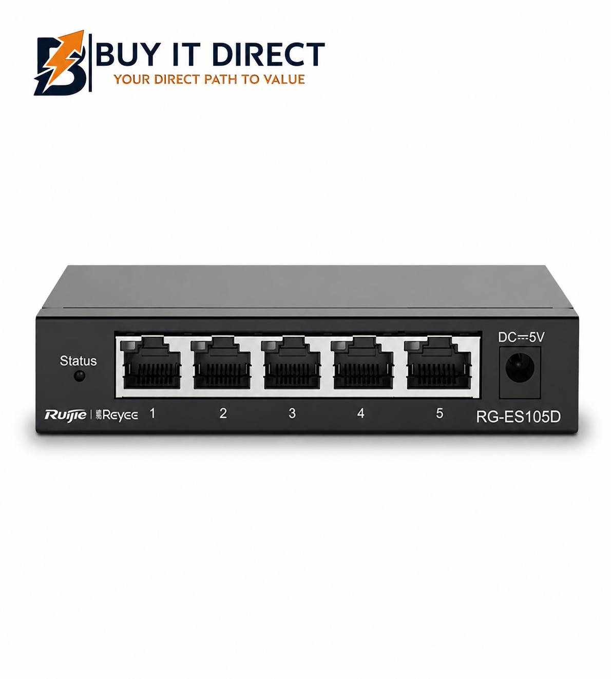 Reyee 5 Port 10 100Base T Ethernet Switch Steel Case RG ES105D