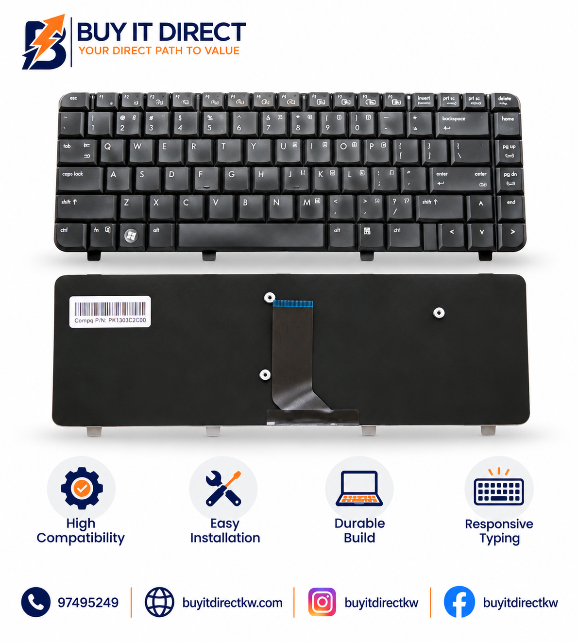 HP C700 C710 C720 C731 Laptop Keyboard Black US English Arabic Layout