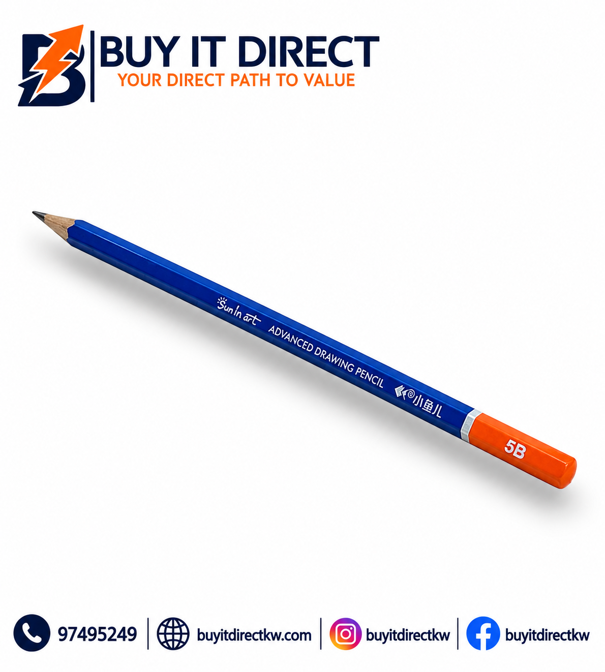 Little Fish Professional Drawing Pencil 5B
