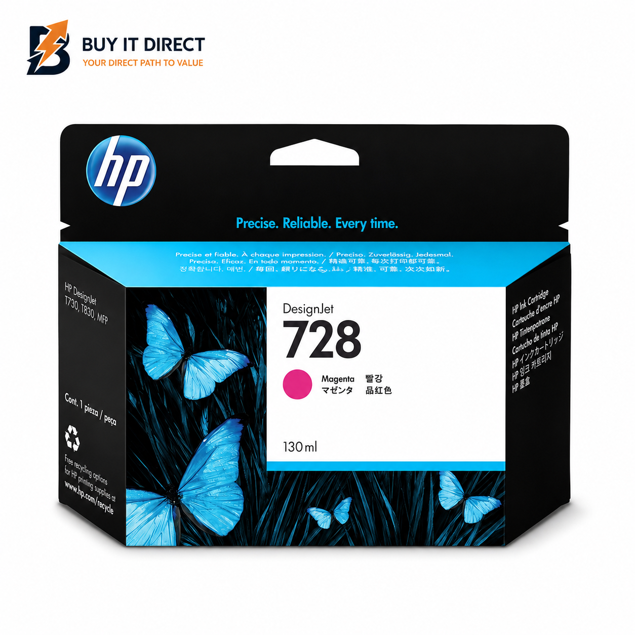HP 728 Magenta Ink Cartridge