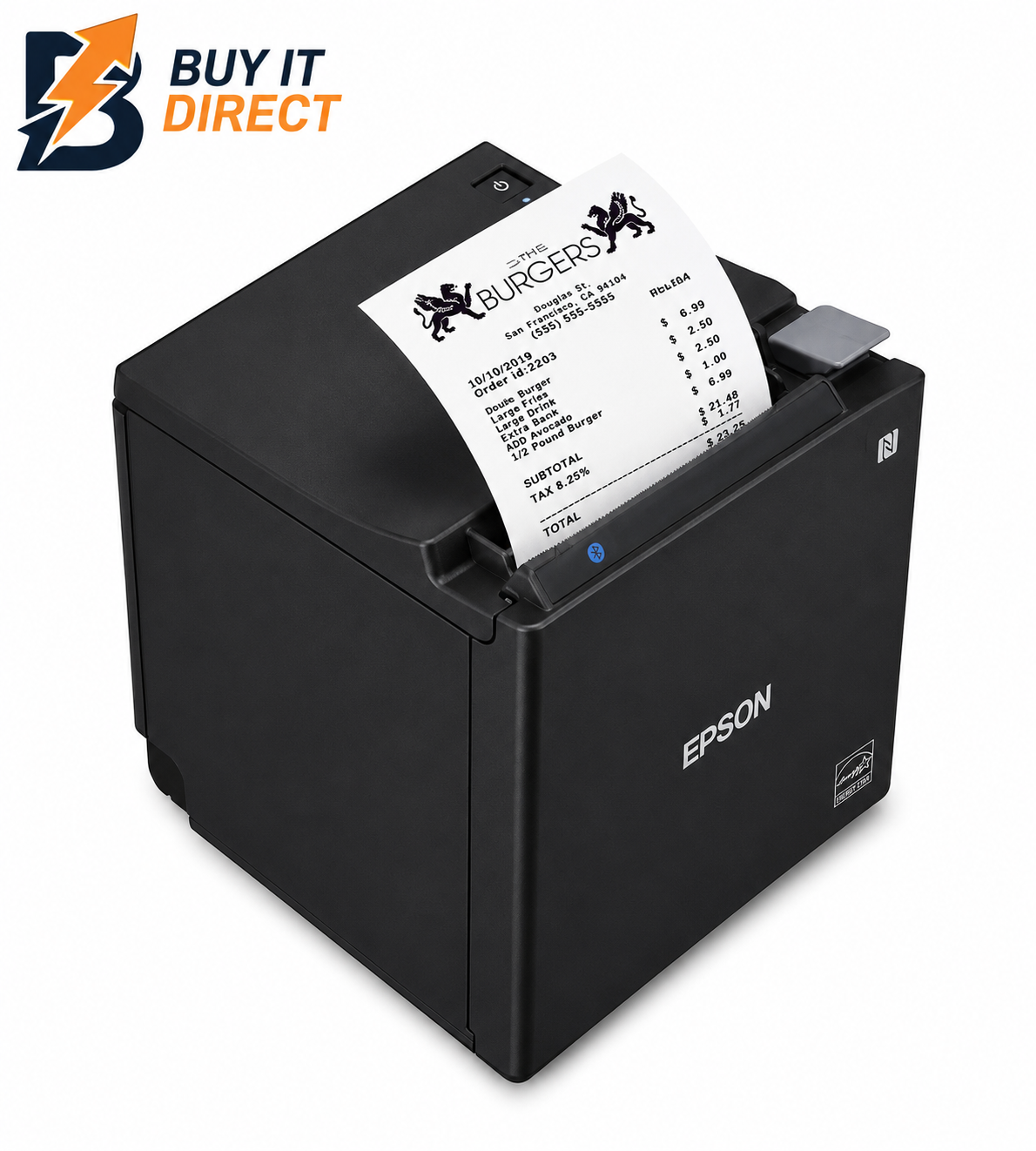 Epson TMm30II Thermal POS Receipt Printer - 250mmps / 203dpi / USB / LAN / Bluetooth / Wi-Fi / Thermal Line - Printer - SO