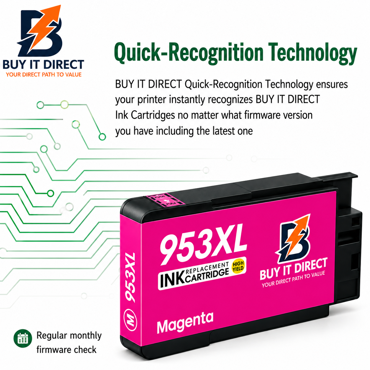 Premium Ink for HP 953xL Magenta Compatible Ink Cartridge for HP Printers