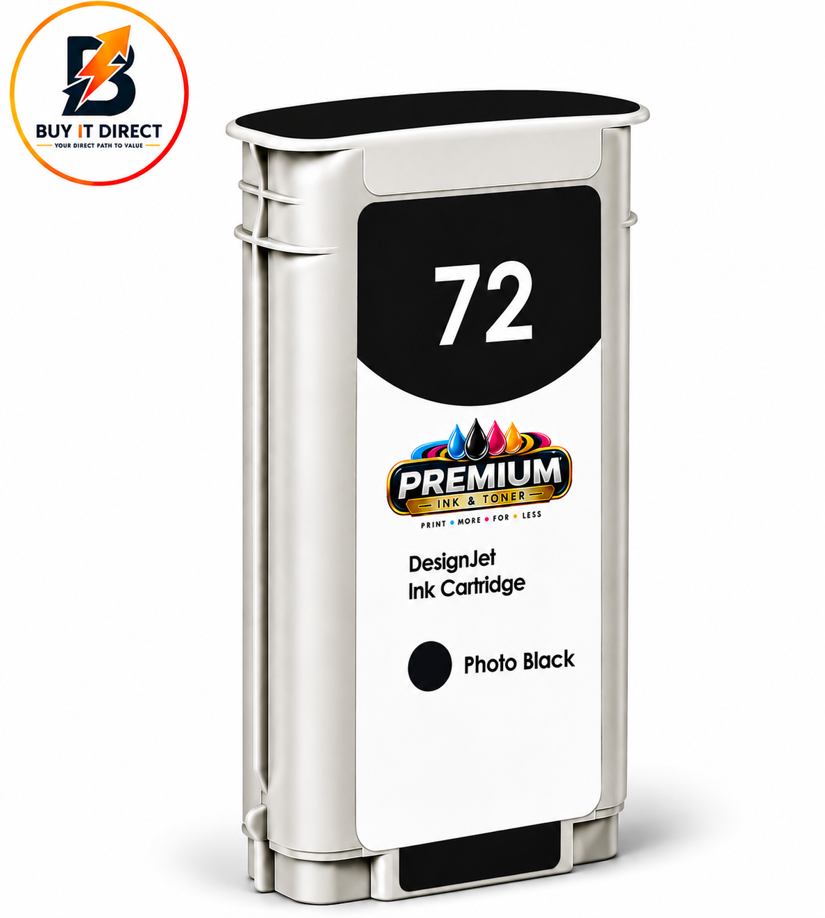 Premium Ink for HP 72 Photo Black
