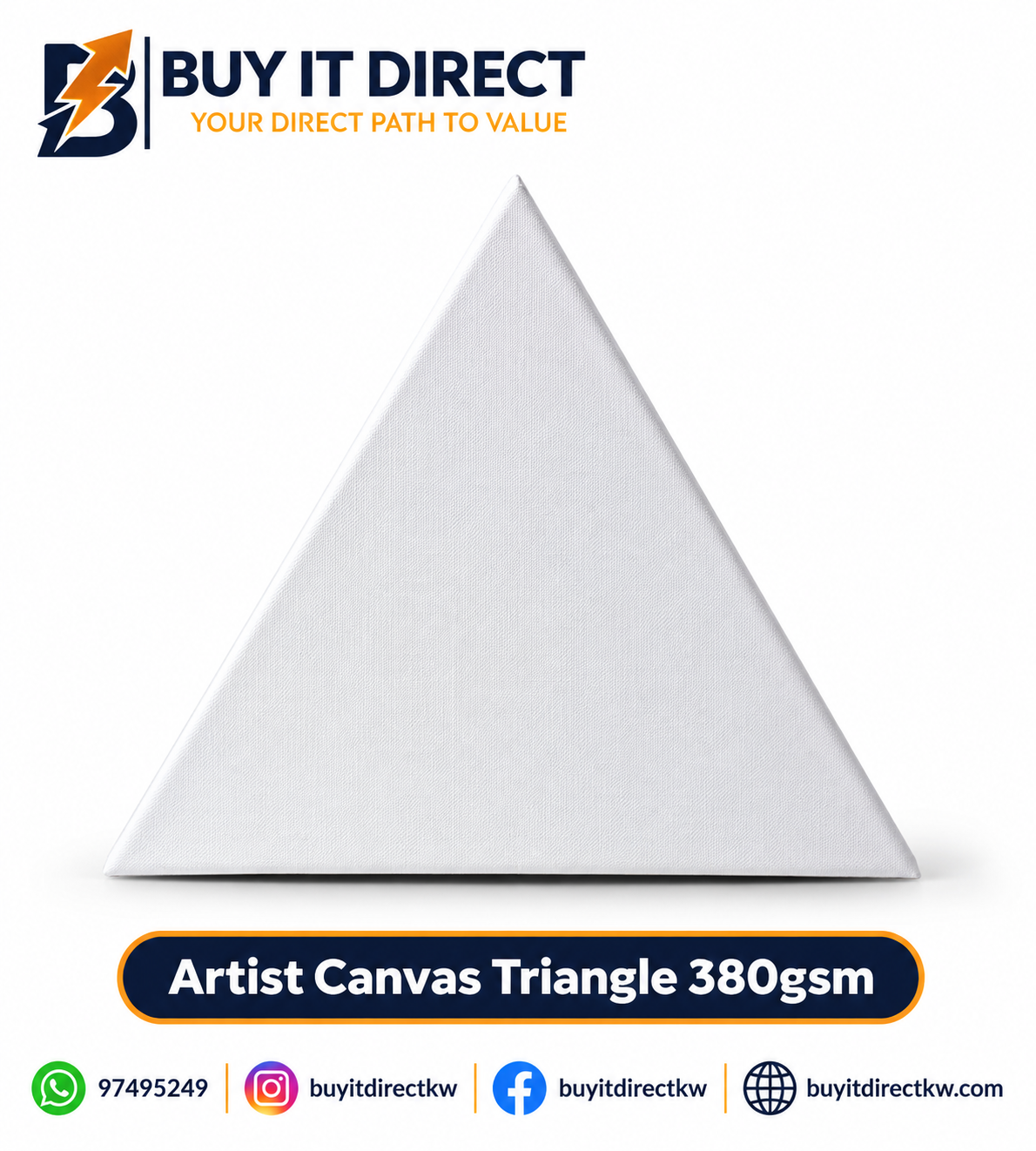 ARTIST CANVAS TRIANGLE 380 GSM