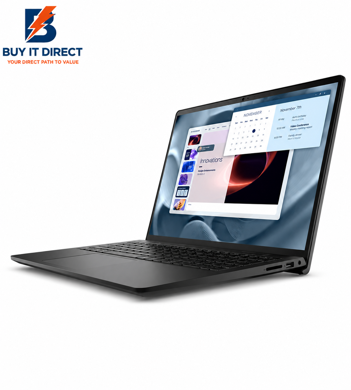 Dell Pro 15 Essential PV15250 - 15.6" FHD Non-Touch / I7 / 8GB / 1TB (NVMe M.2 SSD) / Eng/Arb Keys / 1YW - Laptop
