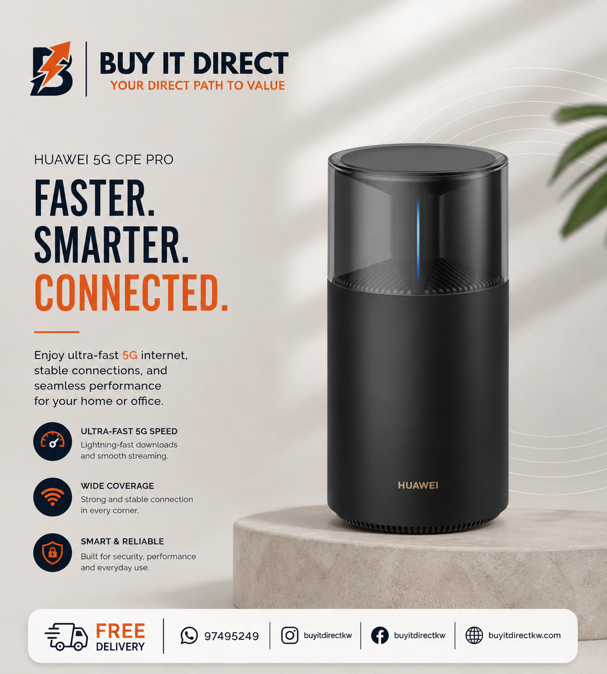HUAWEI WiFi Mesh X1 Pro WiFi 7 Dual Band Router 3.6Gbps