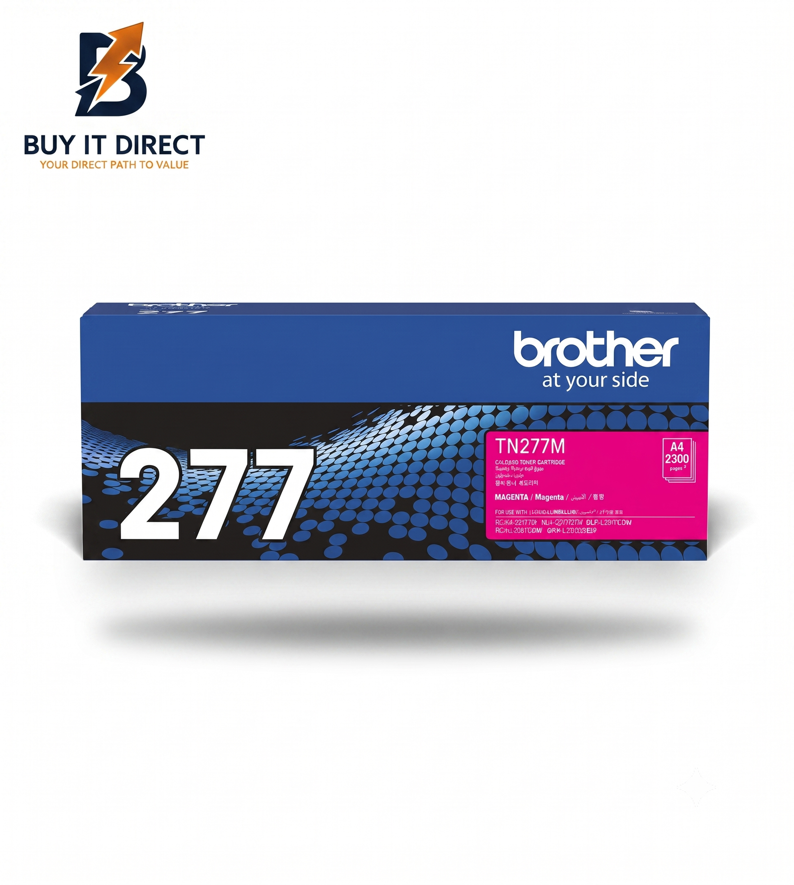 Brother TN277M Genuine Magenta Toner Cartridge