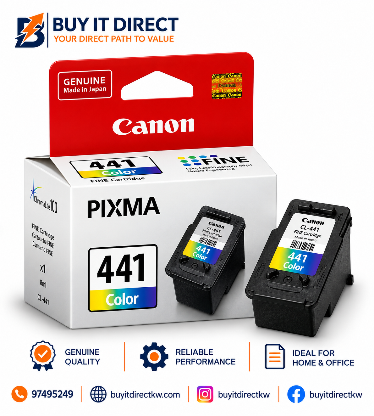 Canon 441 Tri Color Ink Cartridge