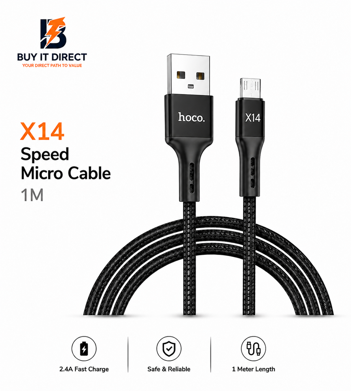 Hoco X14 Speed Micro USB Cable 1M