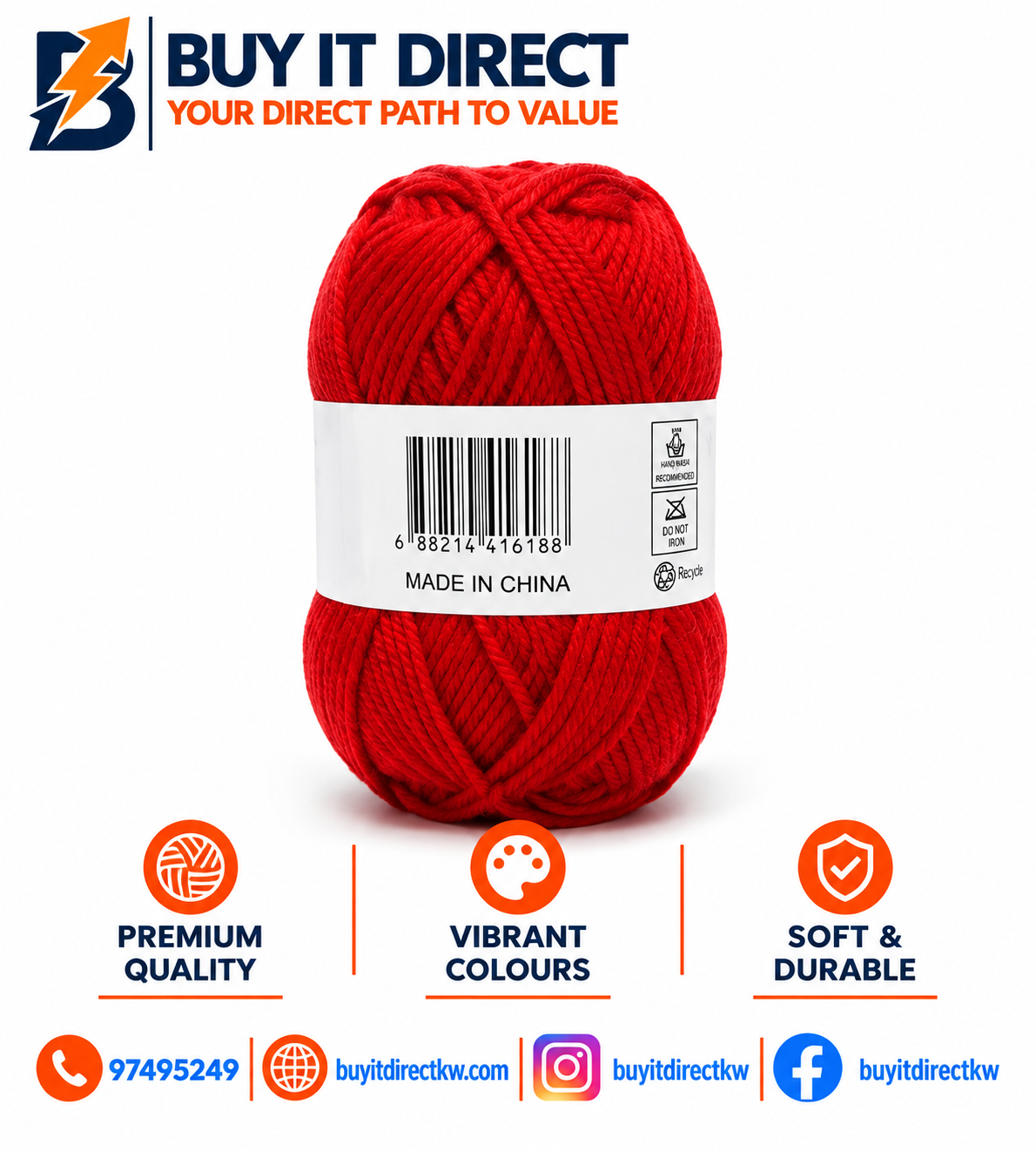 Solid Red Yarn
