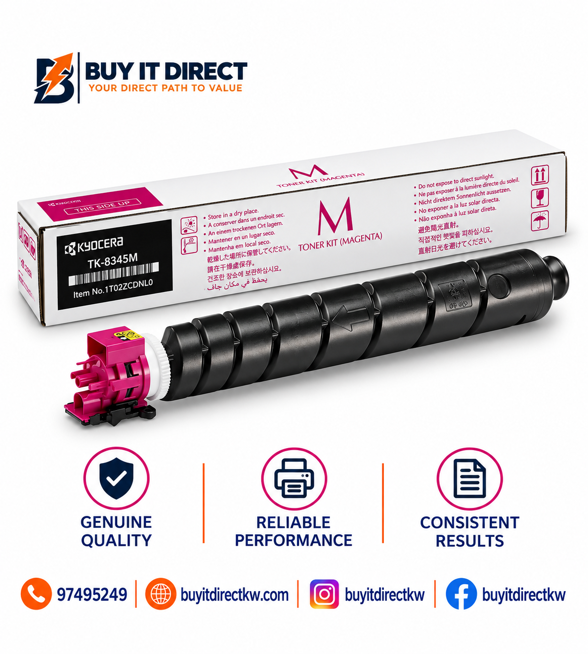 خرطوشة تونر أرجواني Kyocera TK8345M