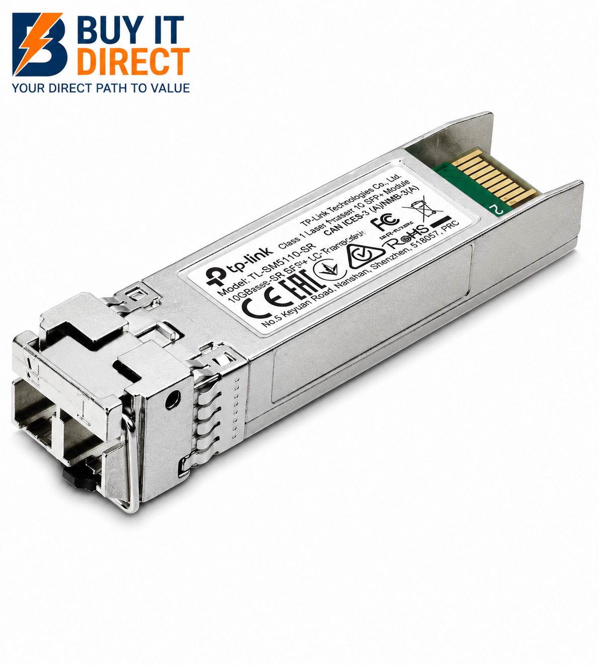 TP-Link TL-SM5110-SR Multi-Mode 10GBase-SR SFP+ LC Transceiver