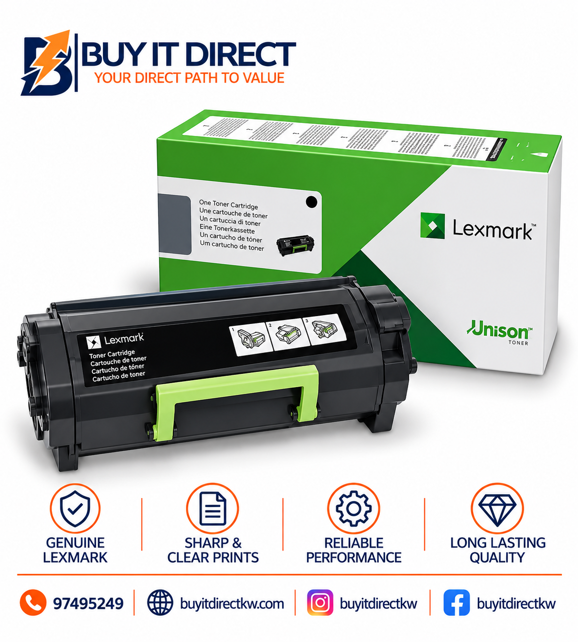 Lexmark 56F5X00 Black Extra High Yield Return Program Toner Cartridge