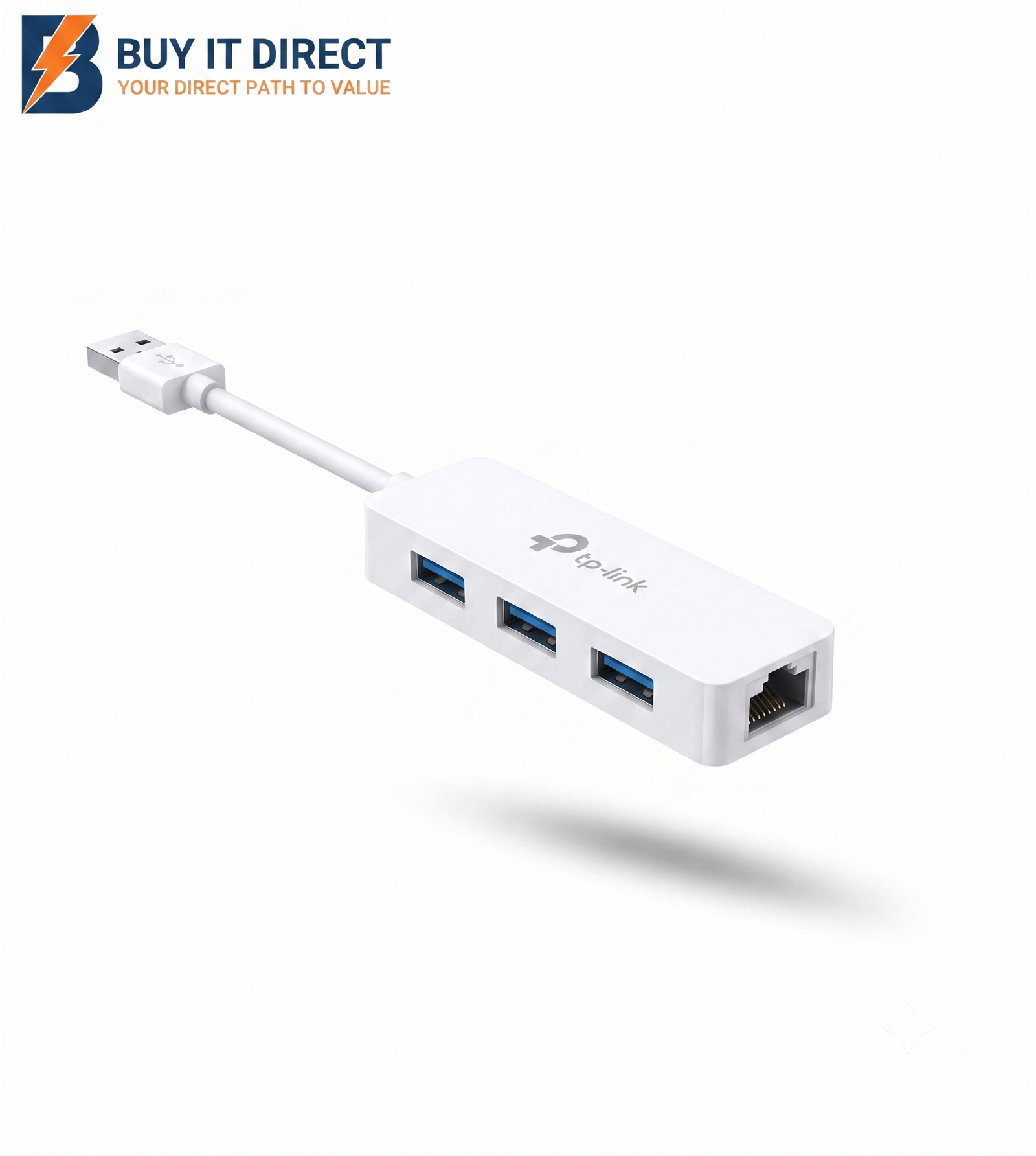 TP-Link UE330 USB 3.0 3-Port Hub & Gigabit Ethernet Adapter 2 In 1 USB Adapter