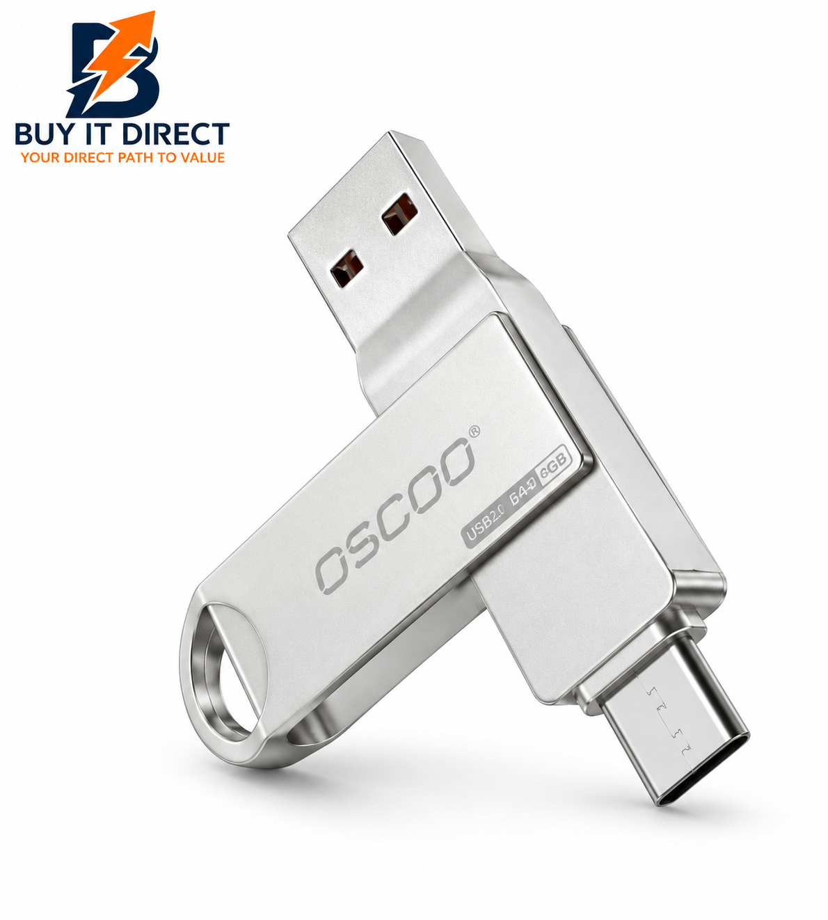 فلاش درايف أوسكو CU002 بمنفذ USB Type C سعة 256 جيجابايت USB 3.0