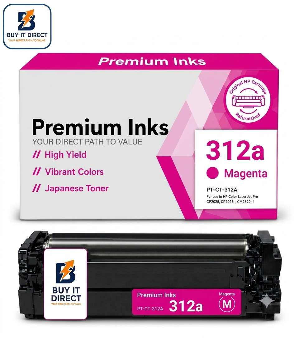 Premium 312a Magenta Compatible Toner Cartridge for HP Color LaserJet Printers