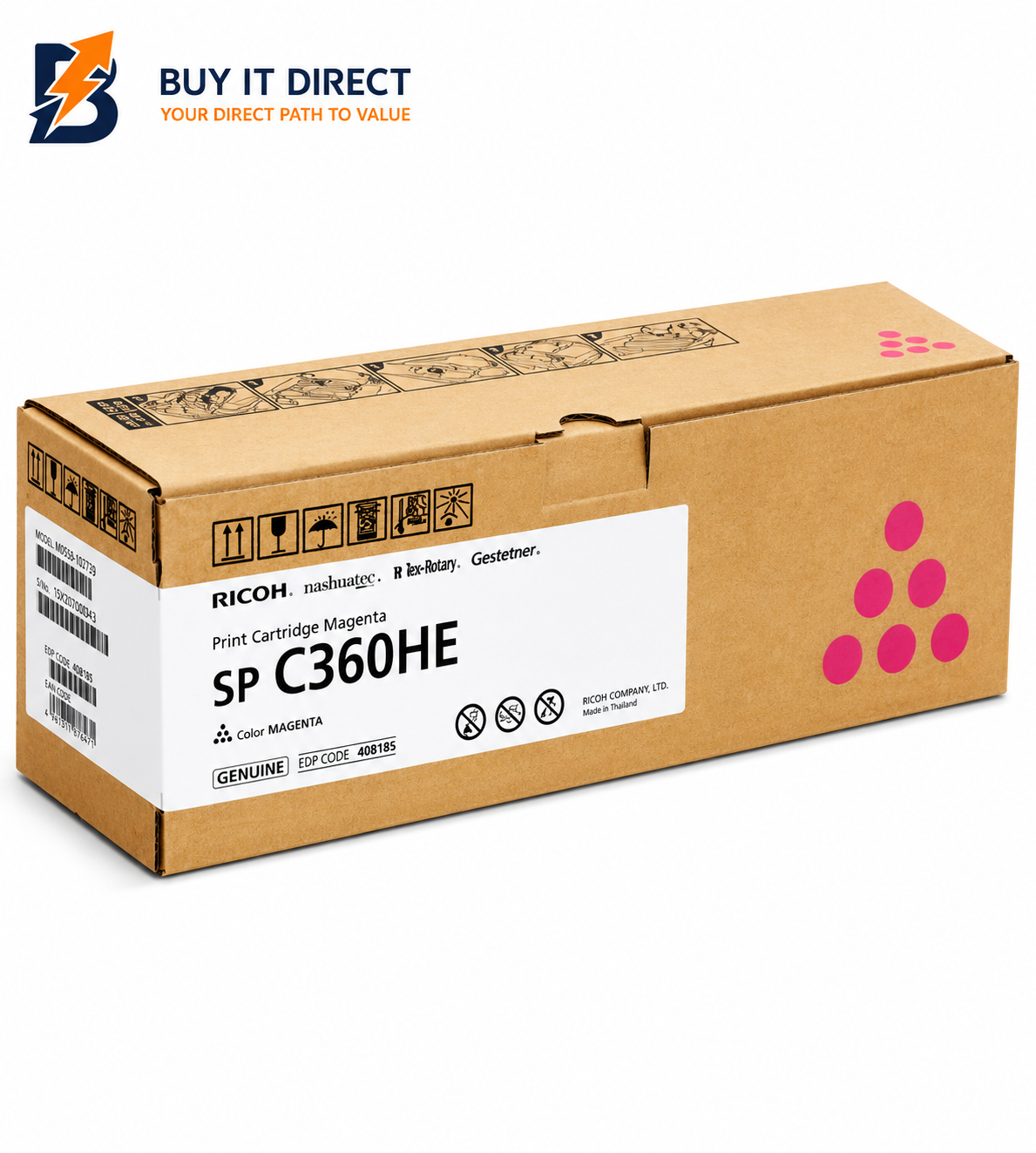 Ricoh SP C360HE Original Toner Cartridge Magenta