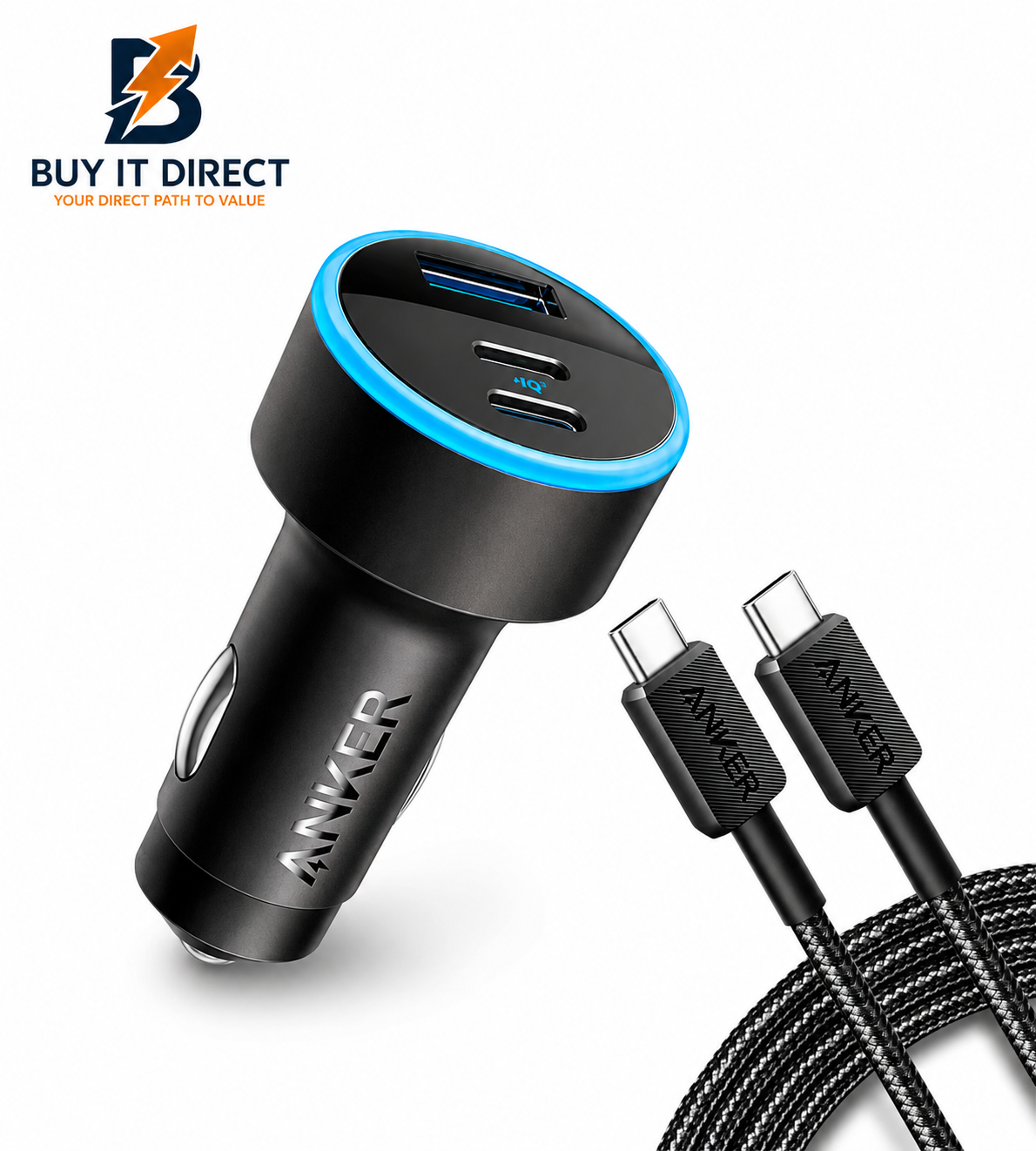 Anker 335 Car Charger 67W Bundle Black B2736H11