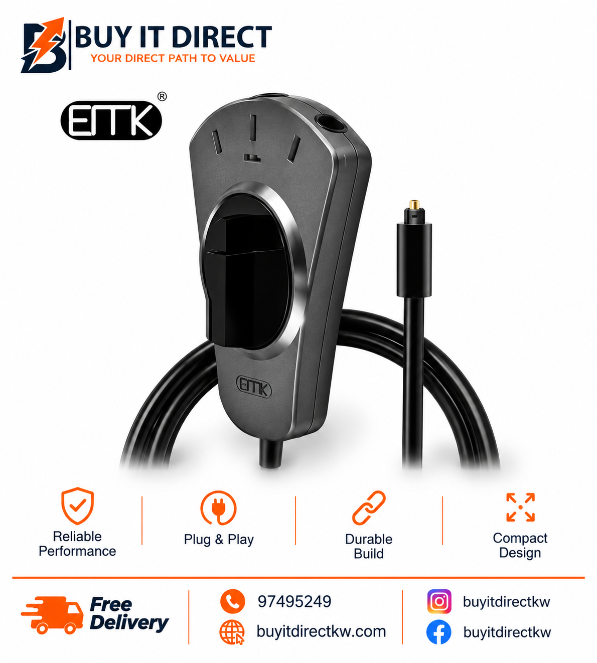 Optical Audio Switch 3 Input 1 Output