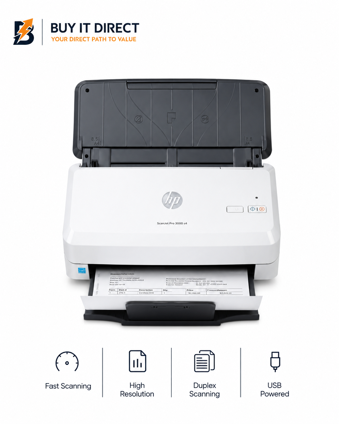HP ScanJet Pro 3000 S4 Sheet Feed Scanner