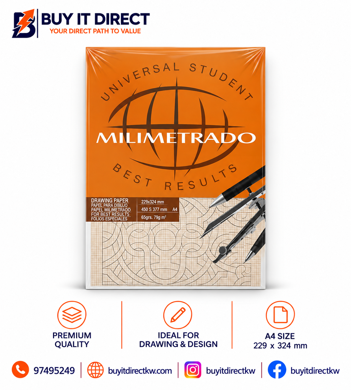 Milimetrado Drawing Paper A3