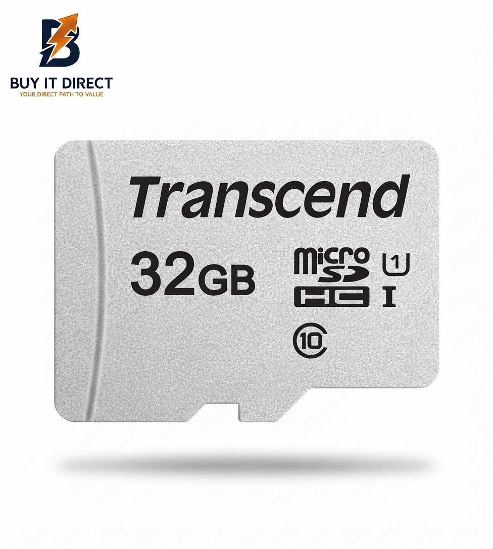 بطاقة ذاكرة Micro SD من Transcend بسعة 32 جيجابايت