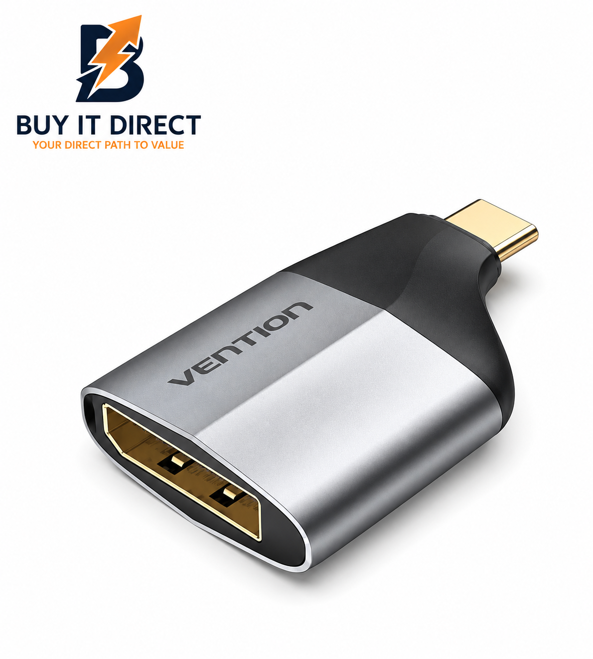محول Type C إلى DisplayPort رمادي معدني
