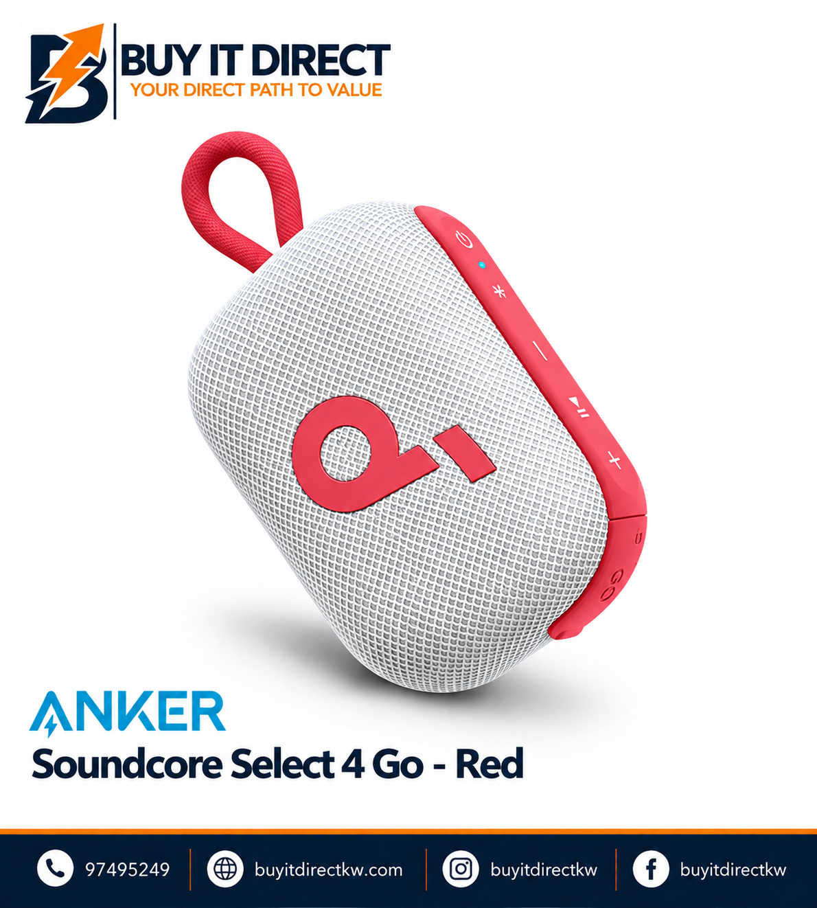 Anker Soundcore Select 4 Go Red