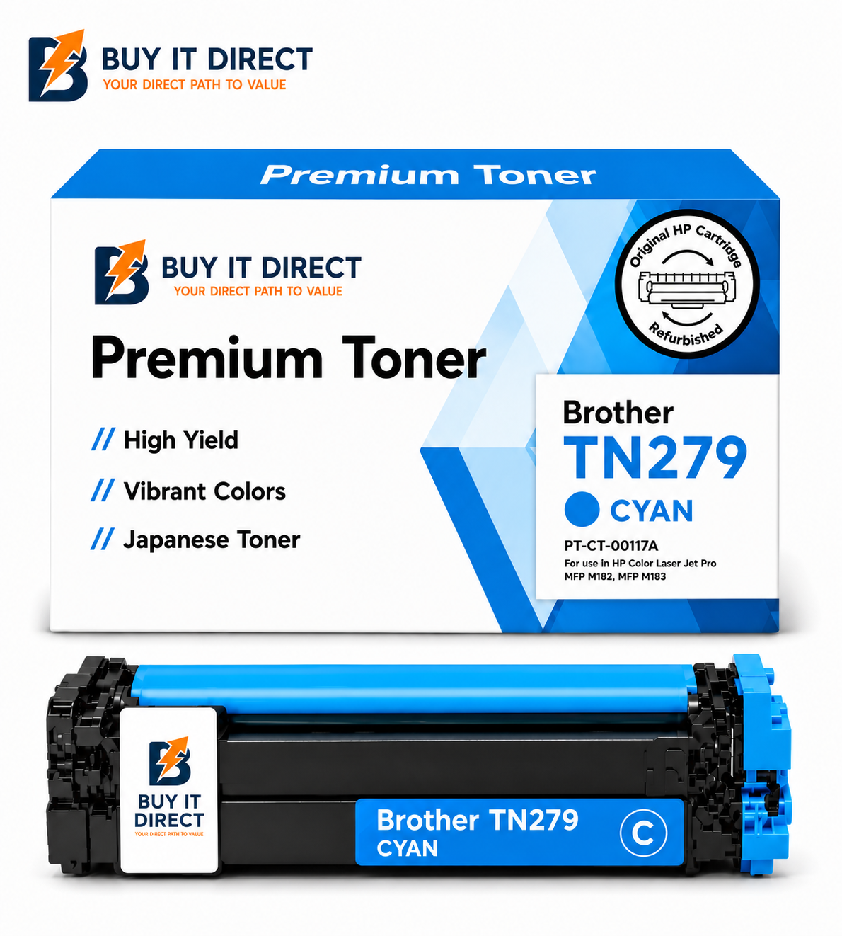 Premium Brother TN279C Cyan Toner Cartridge