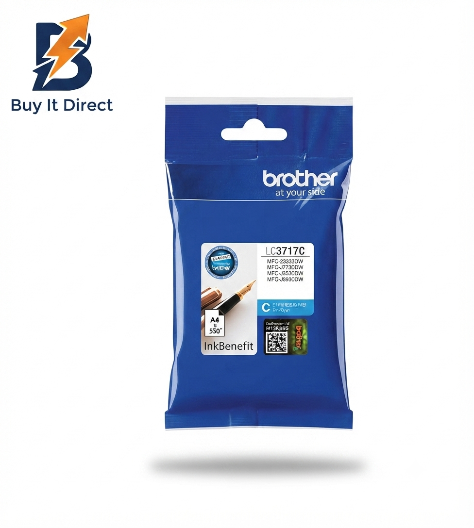 Brother Genuine LC3717C Cyan Ink Cartridge