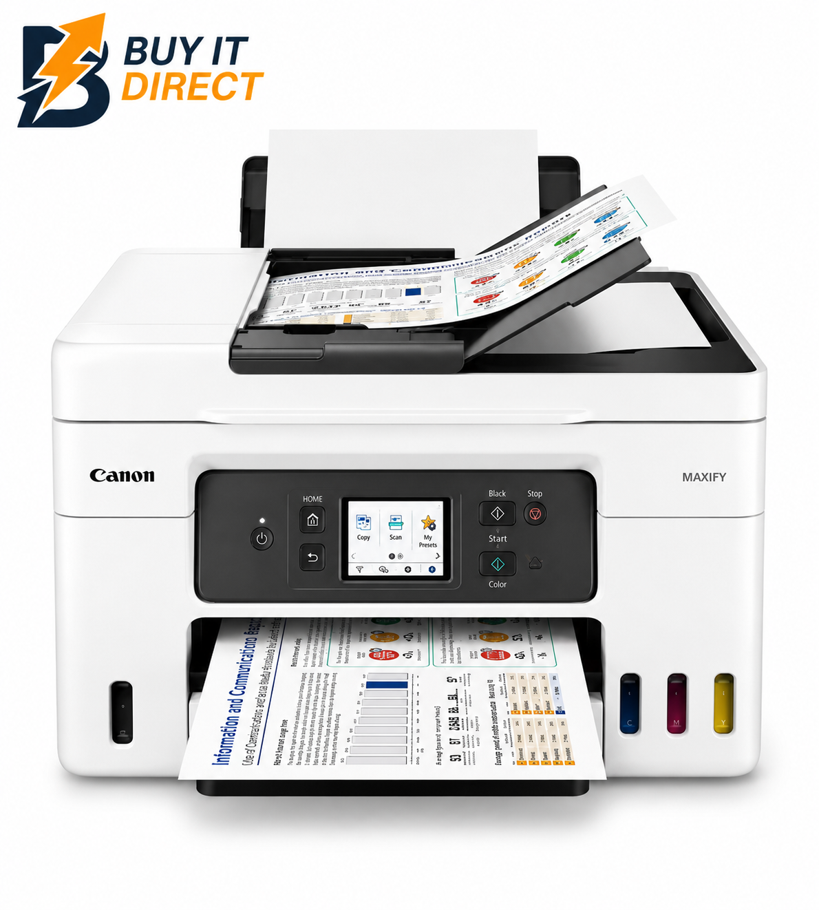  Canon MAXIFY GX4040 MegaTank 4-in-1 Business Ink Tank Printer – Wi-Fi, Ethernet, ADF, Duplex Printing