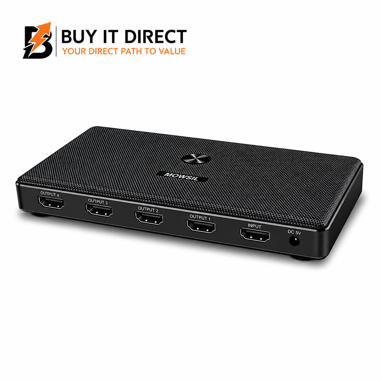 Mowsil HDMI Splitter 1x4 4K 60Hz HDCP 2 2 HDR 3D