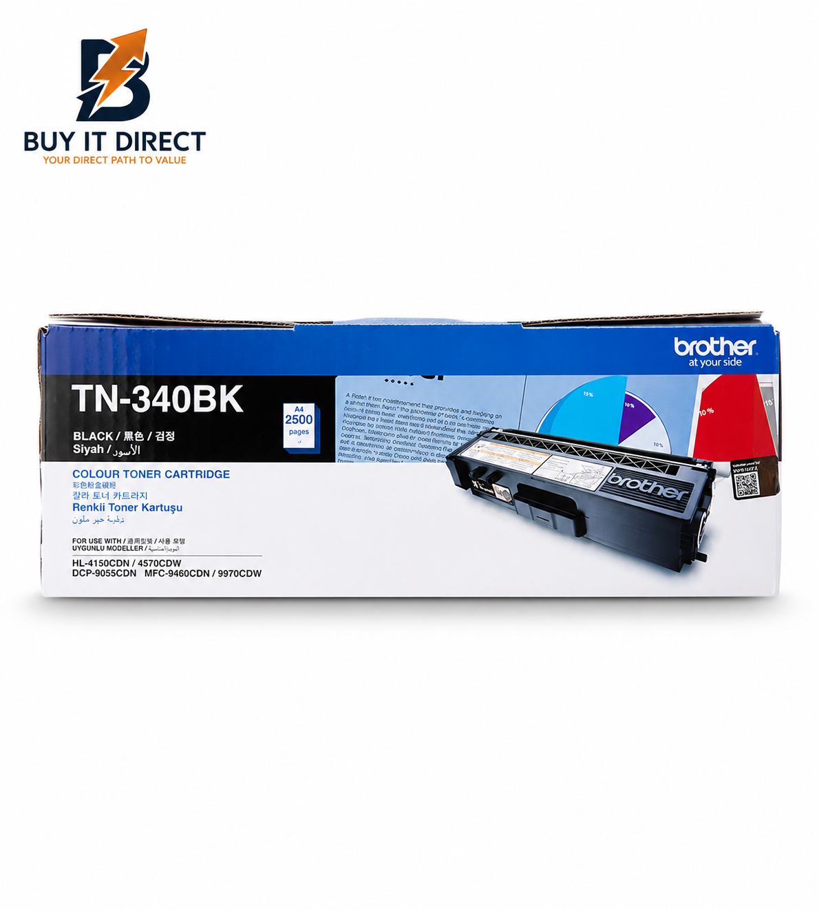 Brother TN340BK Black Toner