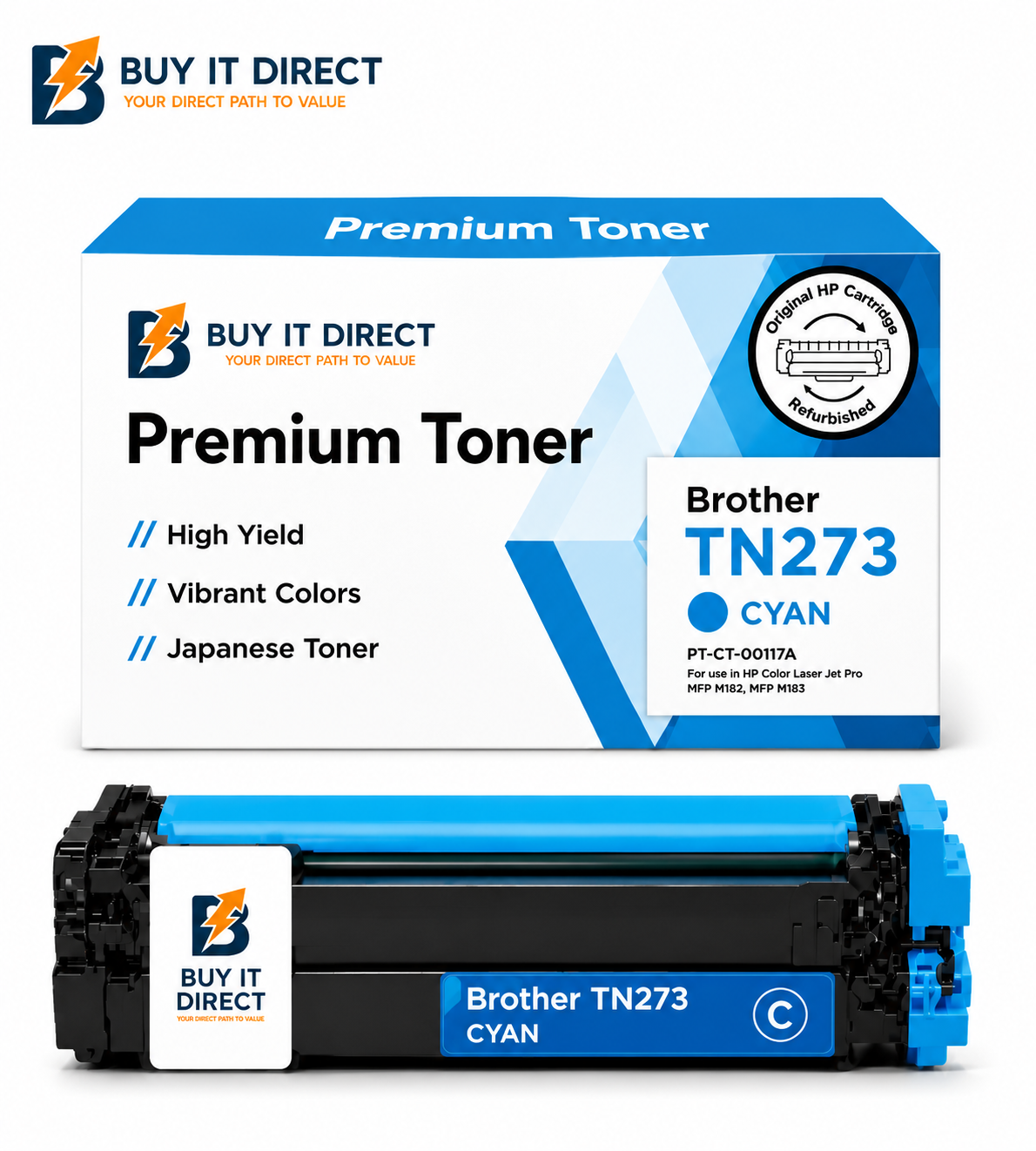 Premium Brother TN273C Cyan Toner Cartridge