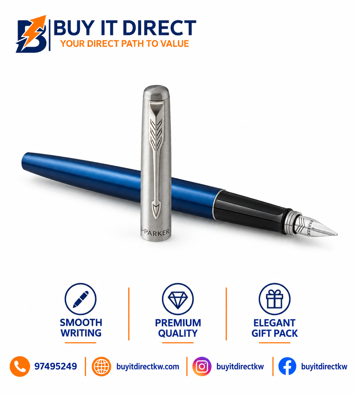Parker Jotter Royal Blue Fountain Pen