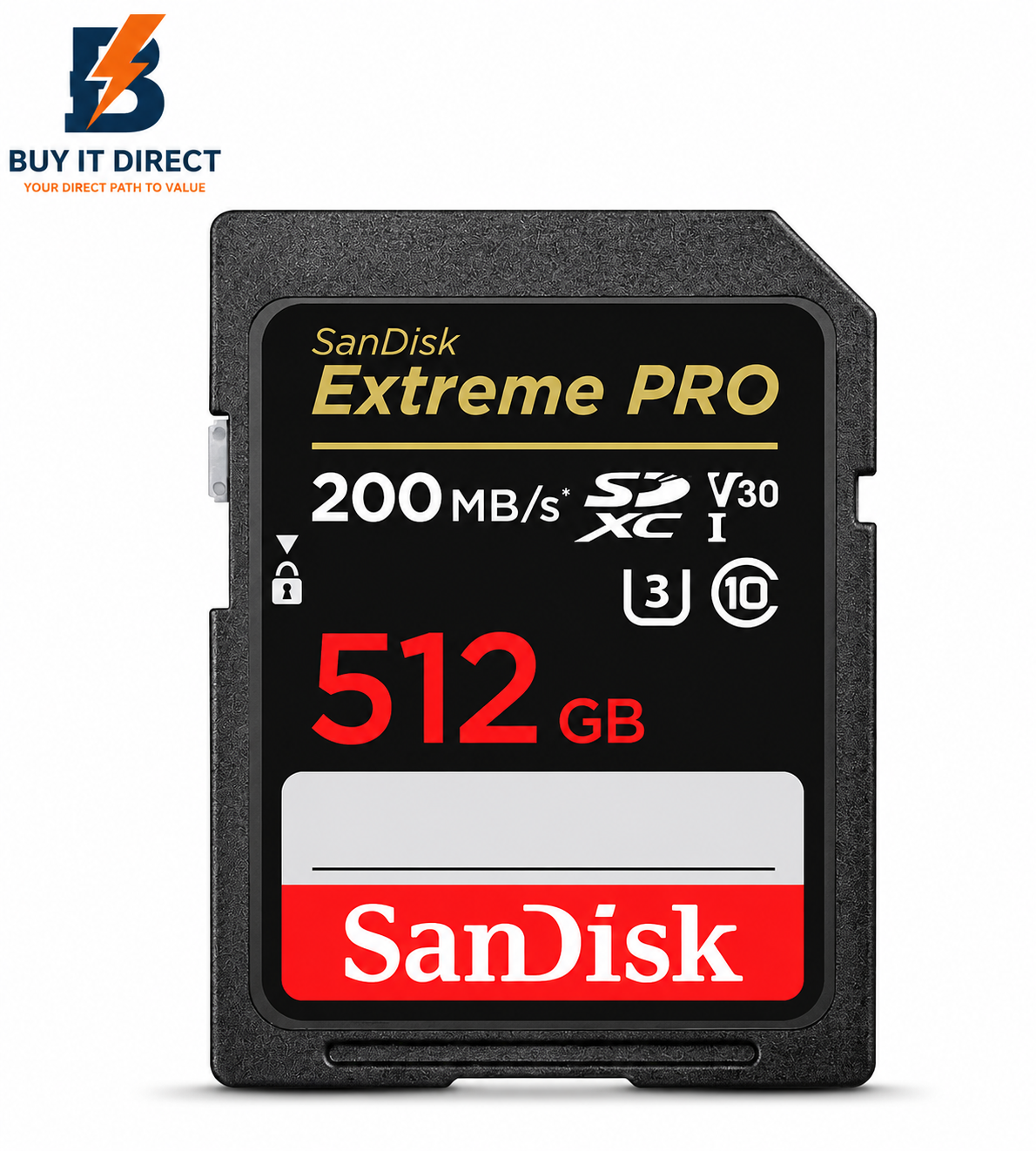 SanDisk Extreme Pro SD Card - 512GB / Up To 200MB/S