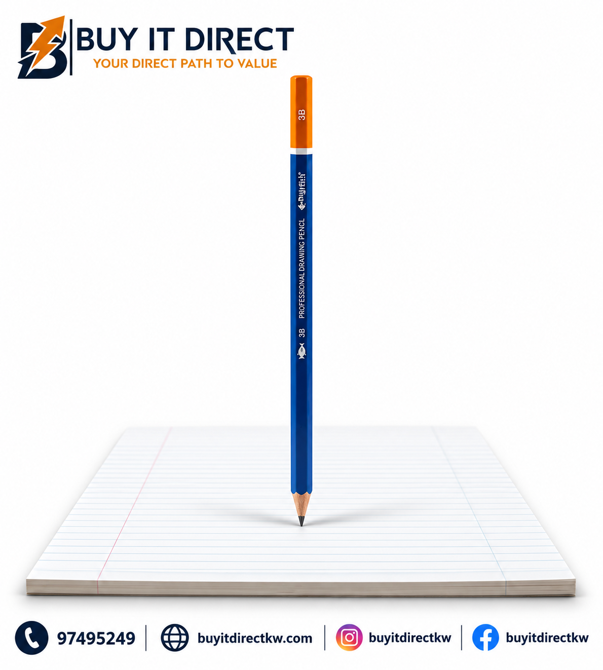 Little Fish Professional Drawing Pencil 3B
