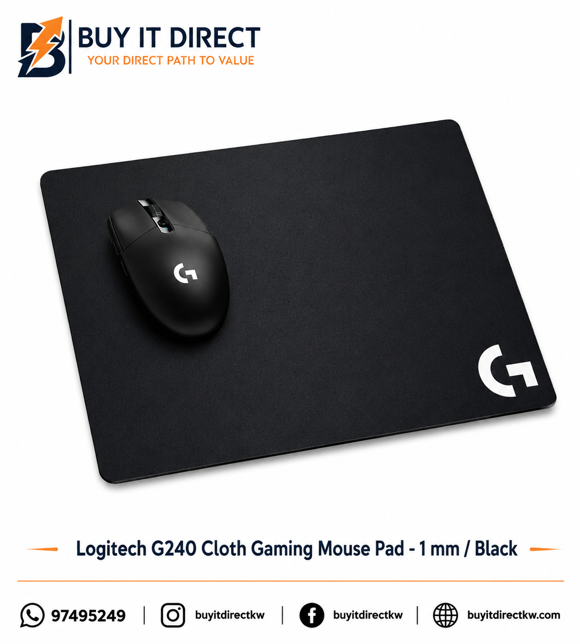 لوحة ماوس ألعاب لوجيتك G240 قماشية