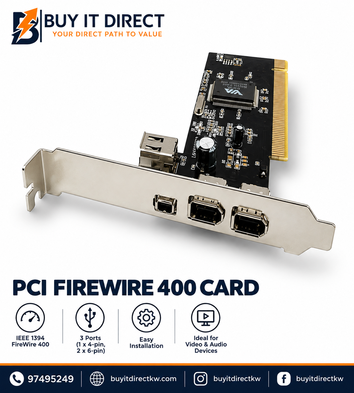 PCI FireWire 400 Card