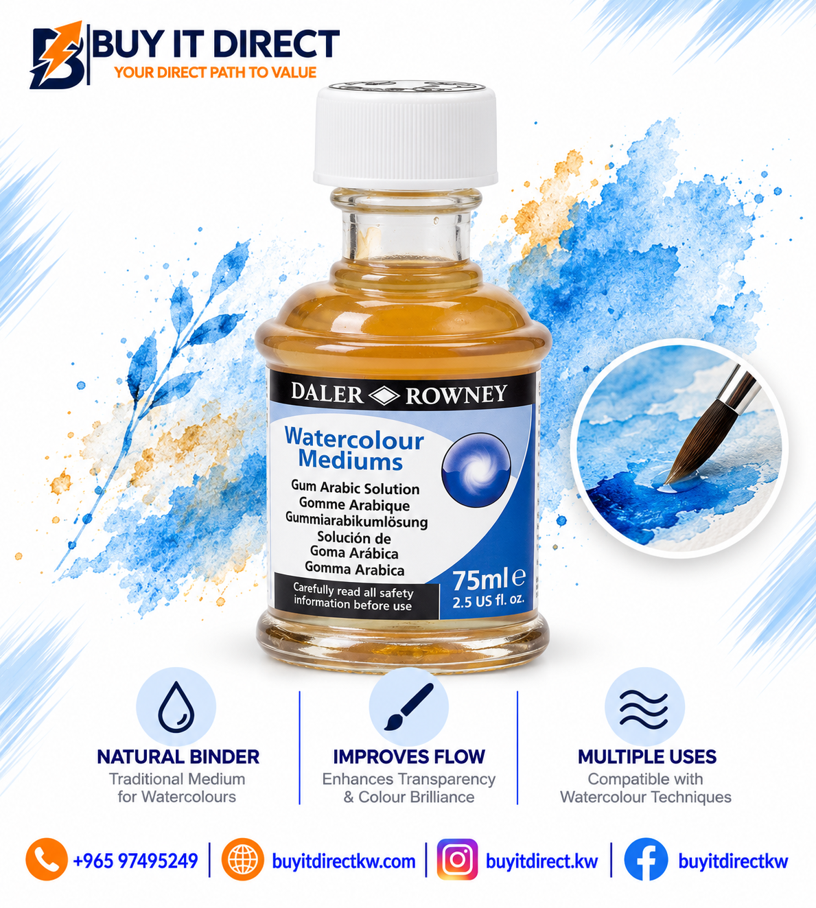 Daler-Rowney Gum Arabic Solution - 75 ml