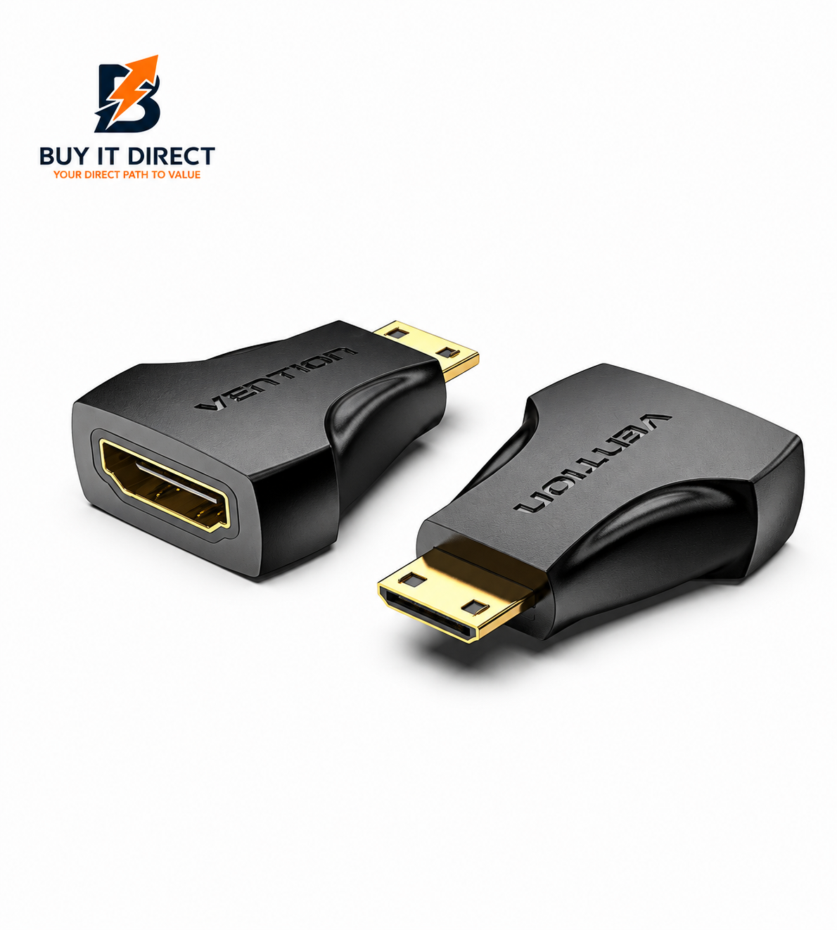 محول ميني HDMI ذكر الى HDMI انثى اسود