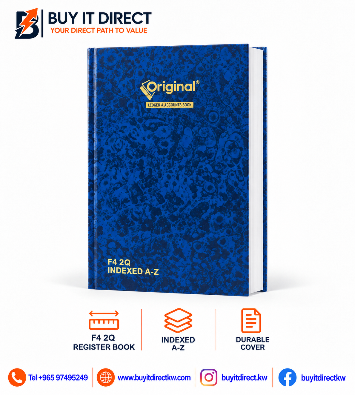 Indexed A-Z Register Book F4 2Q