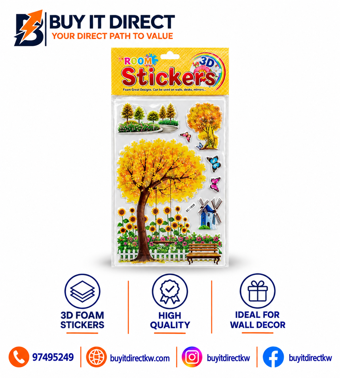3D Room Sticker