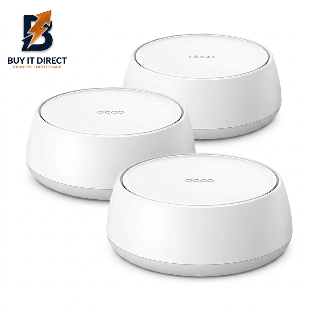 نظام TP-Link Deco BE22 (عبوة من 3 قطع) BE3600 Mesh WiFi 7 لتغطية المنزل بالكامل