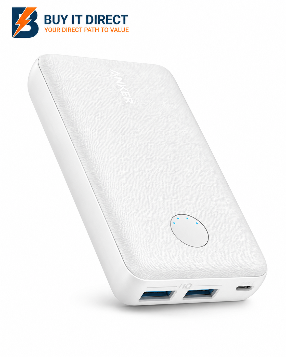 Anker PowerCore Select 10000 Power Bank A1223H21 White