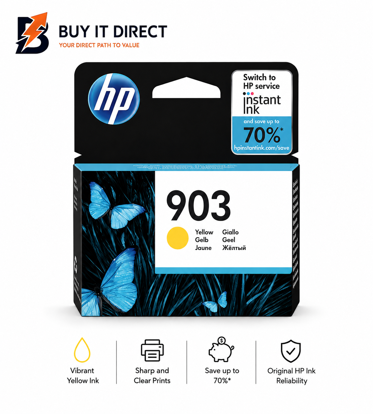 HP 903 Yellow Original Ink Cartridge