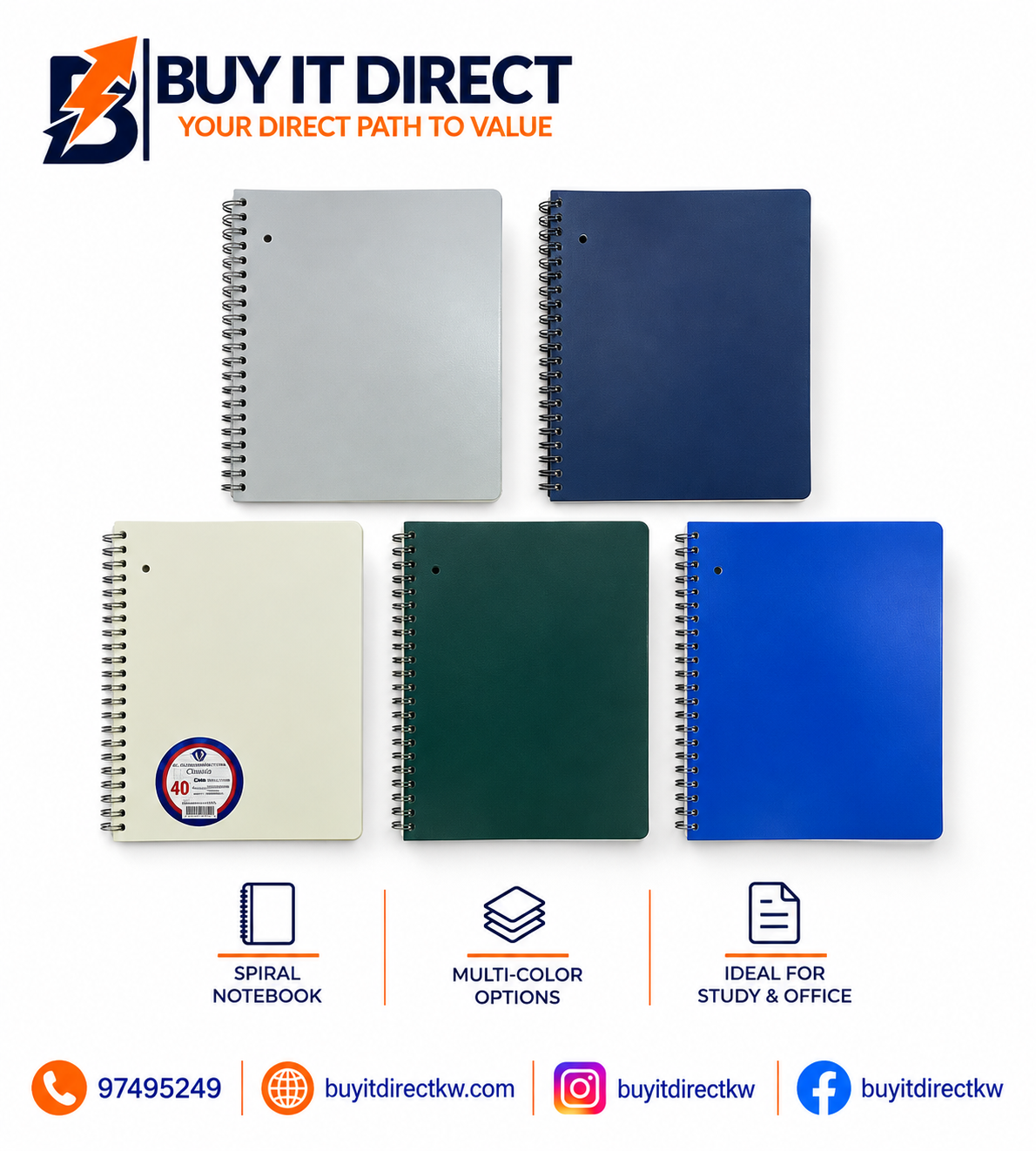 Notebook 40 Sheets 10x8 Inches